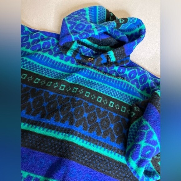 Vintage Northern Territories Sunbuster  hooded  Size L/XL Made In Usa - Picture 7 of 16